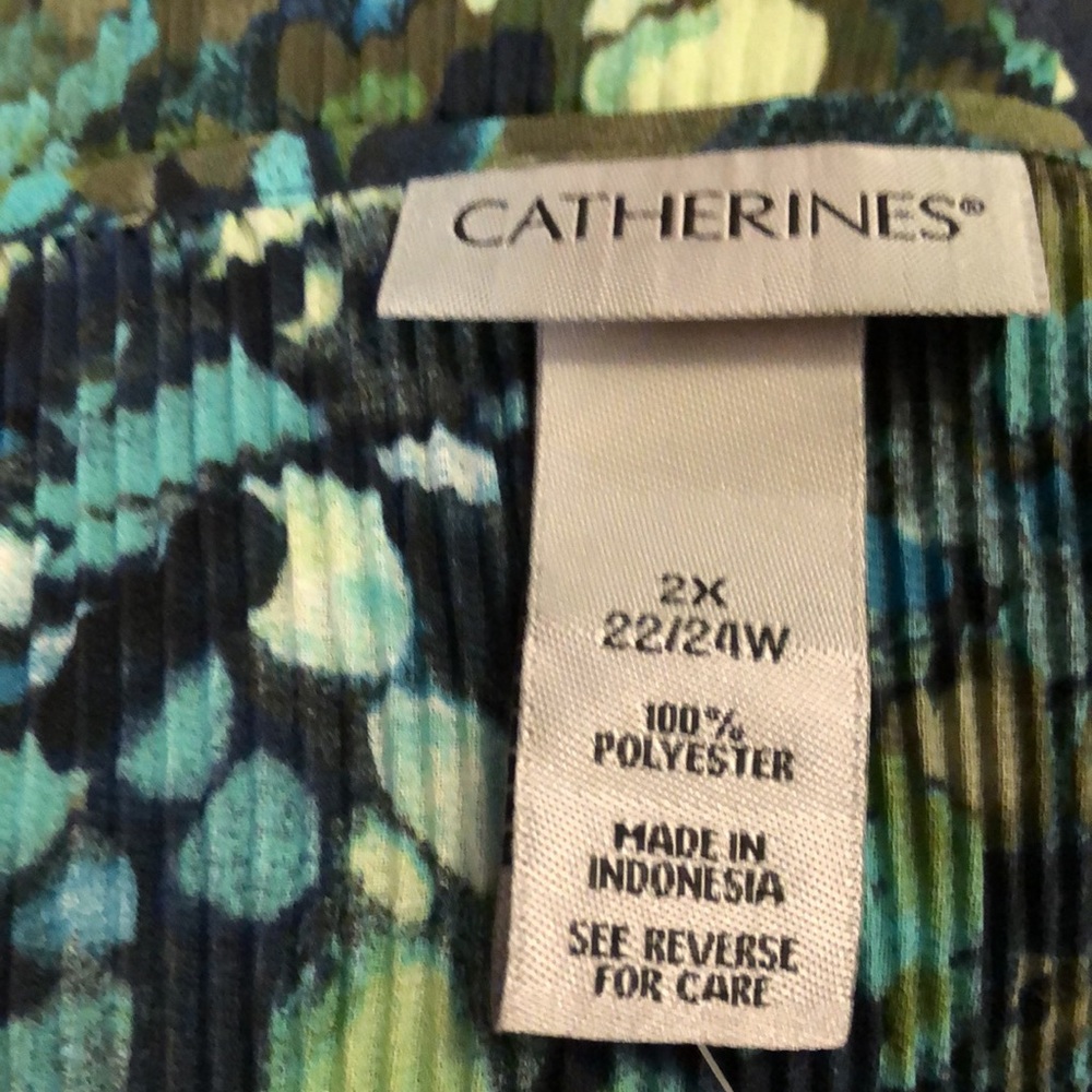 Catherines Tunic Green Multi Color Size 2x - image 7
